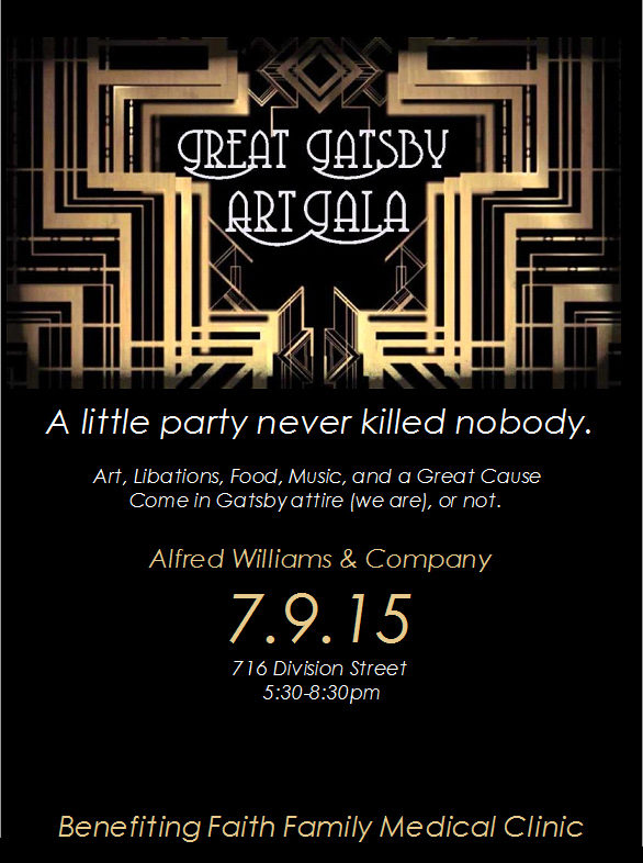 Great Gatsby Art Gala Invite